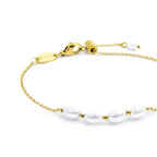 Bracciale Marlù catena cross con perle ovali
