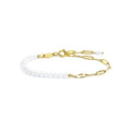 Bracciale Marlù catena figaro e perle irregolari