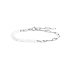 Bracciale Marlù catena figaro e perle irregolari