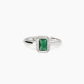 Anello Mabina donna con smeraldo sintetico