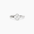 Anello Mabina donna in argento con fiore in zirconi