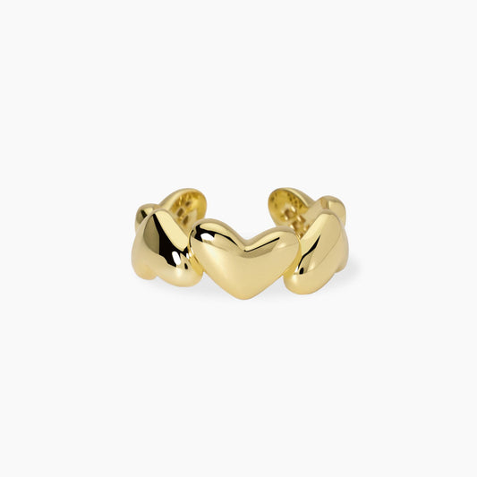 Anello Mabina donna contrarié in argento dorato