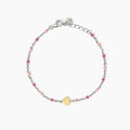 Bracciale Mabina Junior multicolor con cuore oro 9K