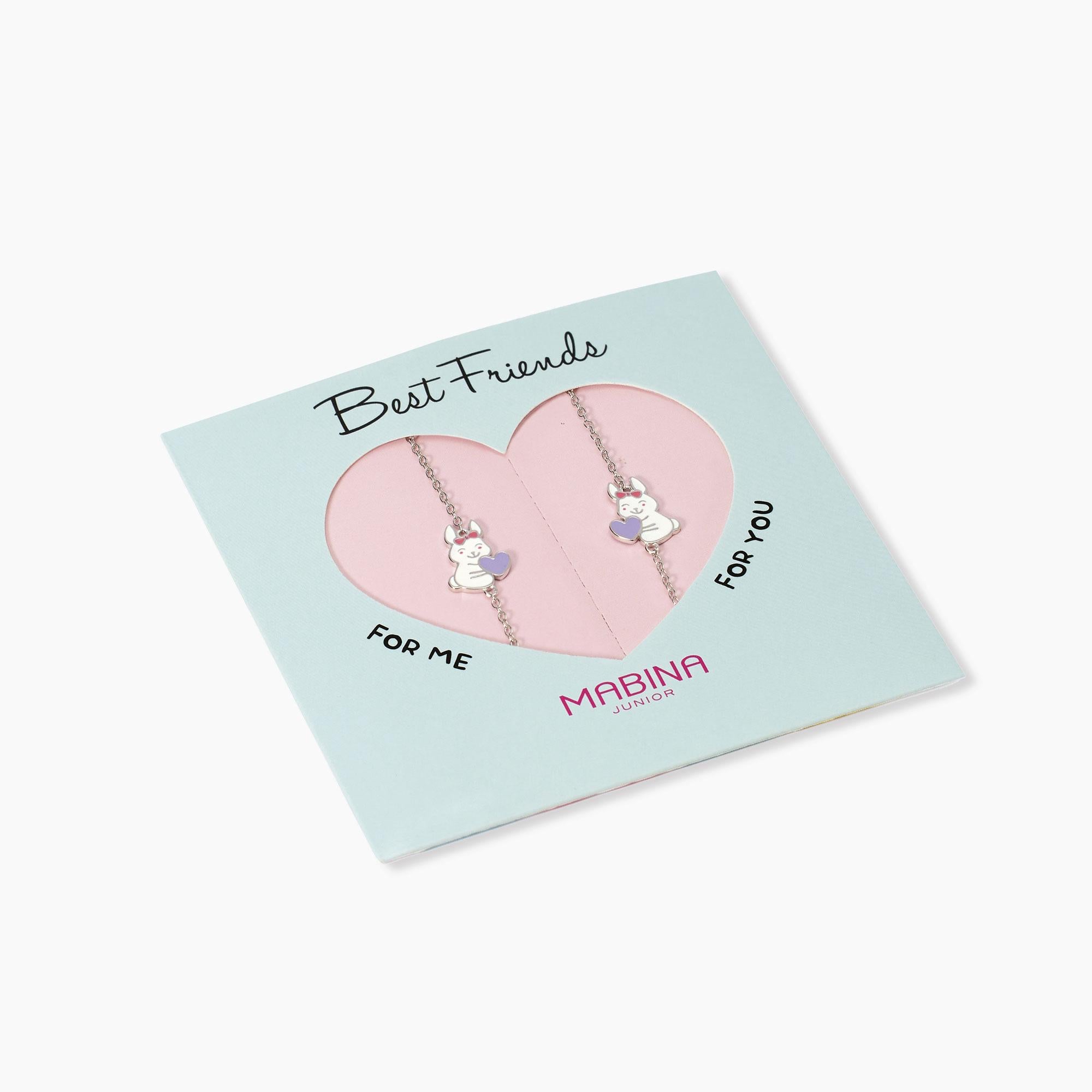 Set di due bracciali Mabina Junior amicizia Coniglietto