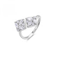 Anello Rosato Gemma doppio rombo