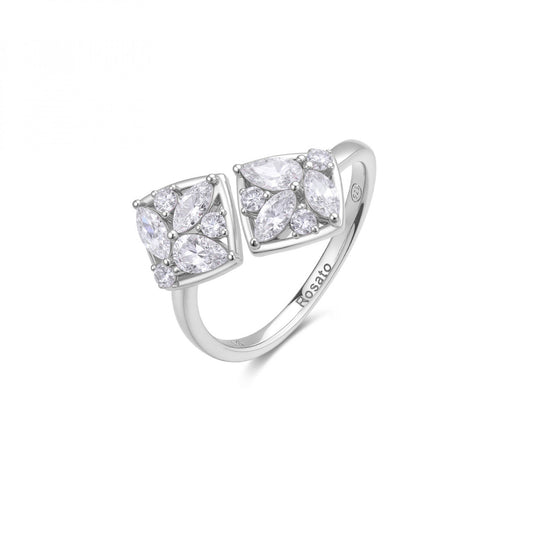 Anello Rosato Gemma doppio rombo