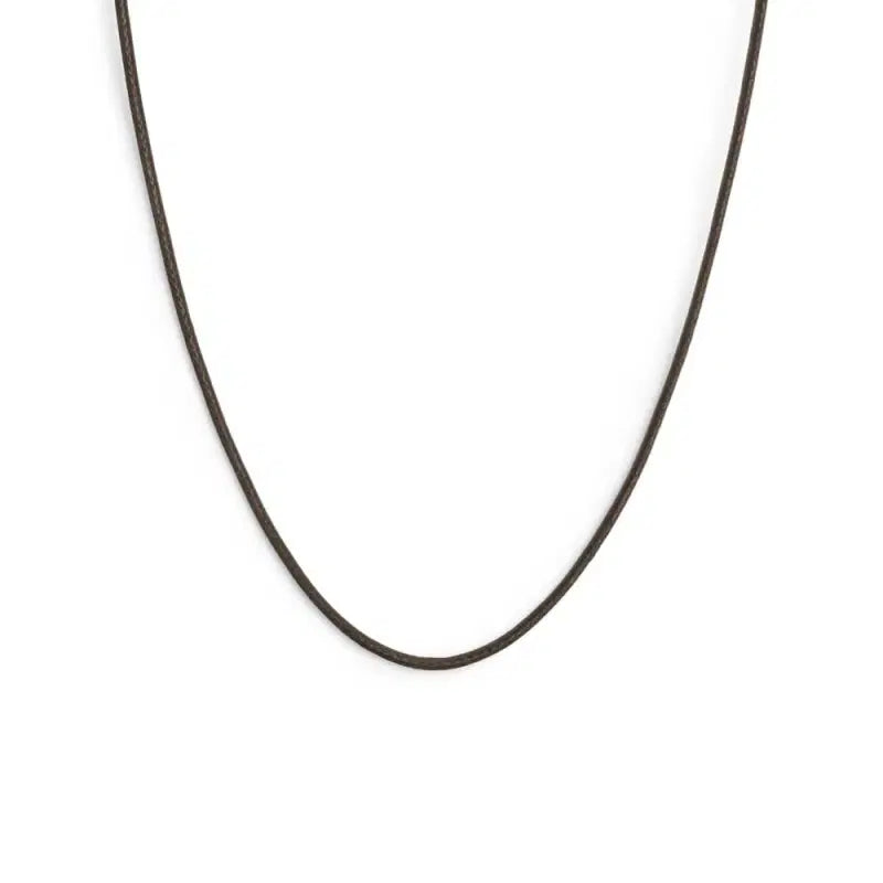 Collana Marlù cordino cerato marrone
