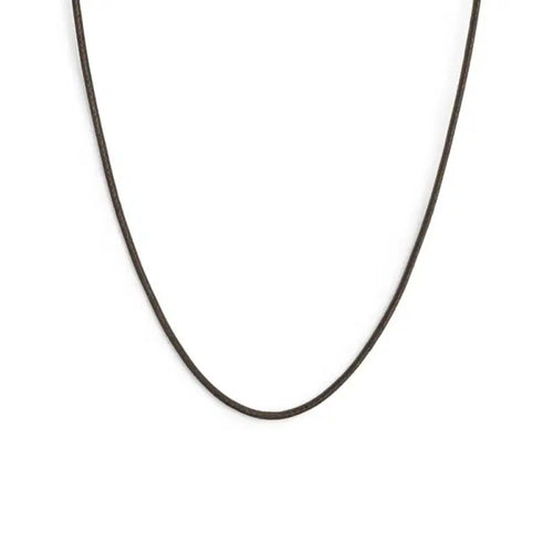 Collana Marlù cordino cerato marrone