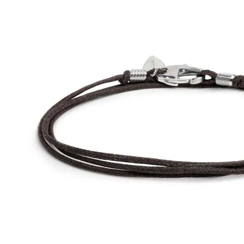 Collana Marlù cordino cerato marrone