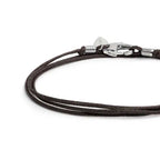 Collana Marlù cordino cerato marrone