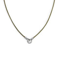 Collana Marlù cordino cerato con anello centrale