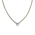 Collana Marlù cordino cerato con anello centrale
