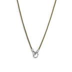 Collana Marlù cordino cerato con anello centrale