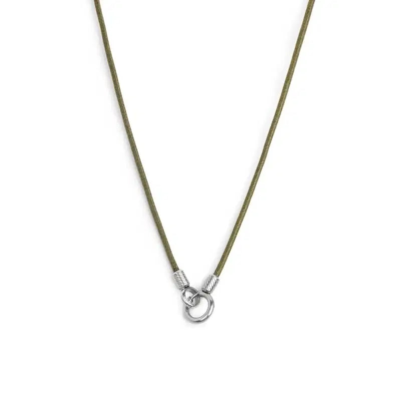 Collana Marlù cordino cerato con anello centrale