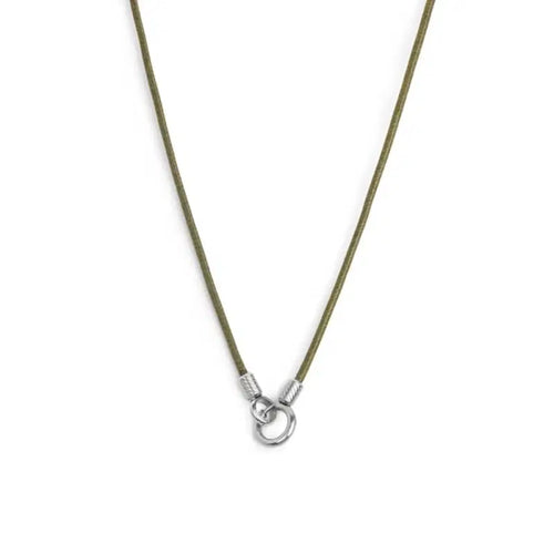 Collana Marlù cordino cerato con anello centrale