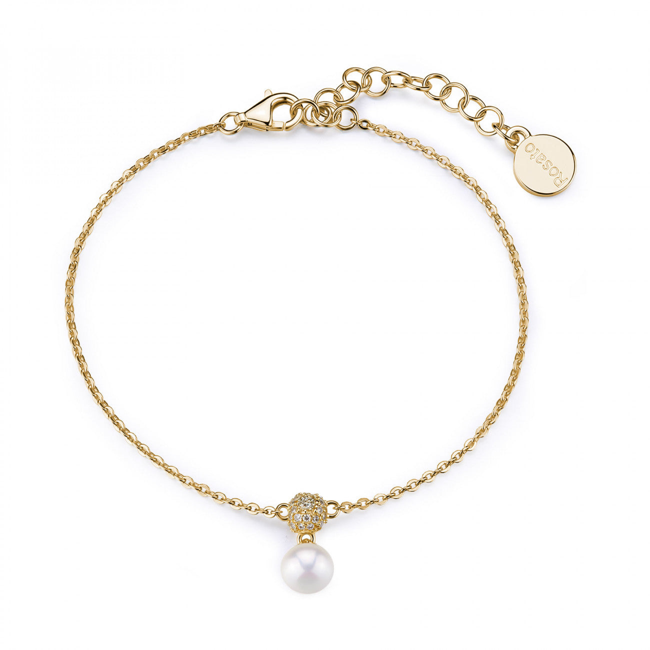 Bracciale donna Rosato perla gold