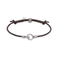 Bracciale Marlù Bracciale cordino cerato con anello centrale