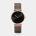 Orologio Cluse Triomphe Mesh Bicolour nero