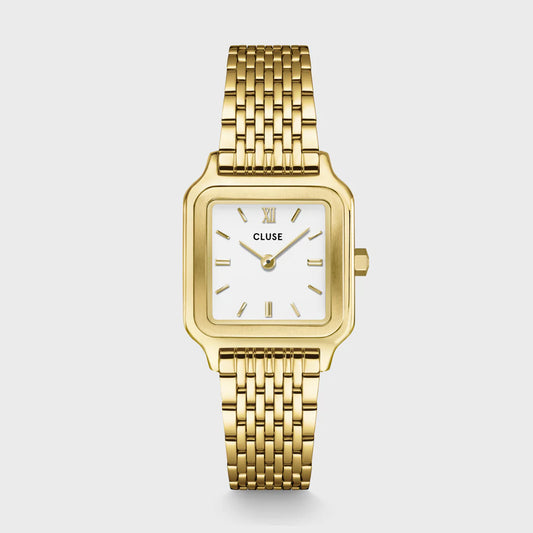 Orologio Cluse Gracieuse Petite Watch Steel Gold Bianco