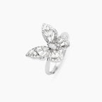 Anello donna Mabina in argento con farfalla in zirconi BATTITO D'ALI