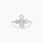 Anello donna Mabina in argento con fiore in zirconi FIORE MIO