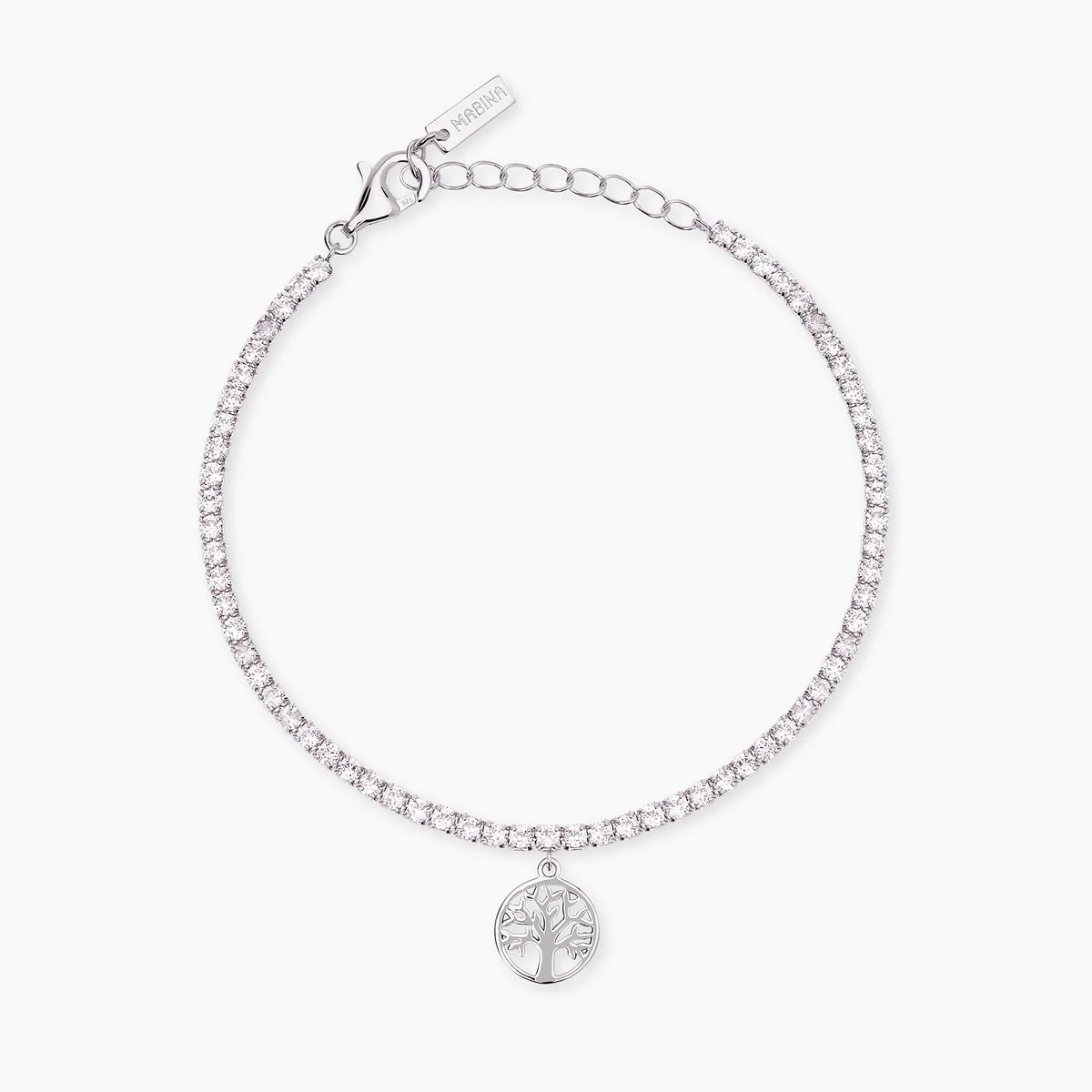 Bracciale Mabina donna tennis con ciondolo albero della vita ALBERO DELLA VITA