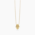 Collana Mabina donna argento dorato con mano di Fatima POSITIVE ENERGY