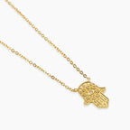 Collana Mabina donna argento dorato con mano di Fatima POSITIVE ENERGY