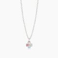 Collana Mabina junior bambina con quadrifoglio smaltato CERCAMI