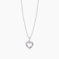 Collana Mabina junior bambina con cuore rosa AMORE GRANDE