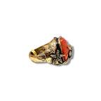 Anello Alcozer unic stelle marine e corallo
