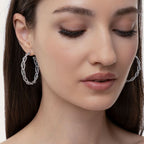 Orecchini Vestopazzo donna Hoop treccia