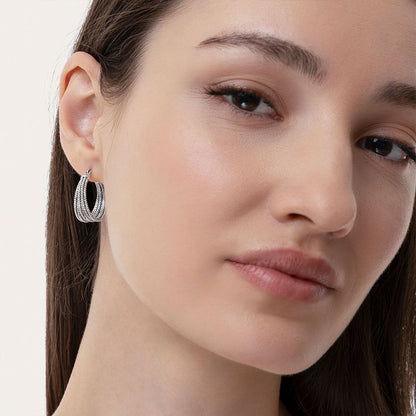 Orecchini Vestopazzo donna Hoop luminosi piccoli