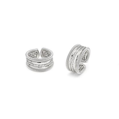 Anello Vestopazzo donna Fascia linee mix