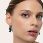 Orecchini Vestopazzo Coral sardina verde