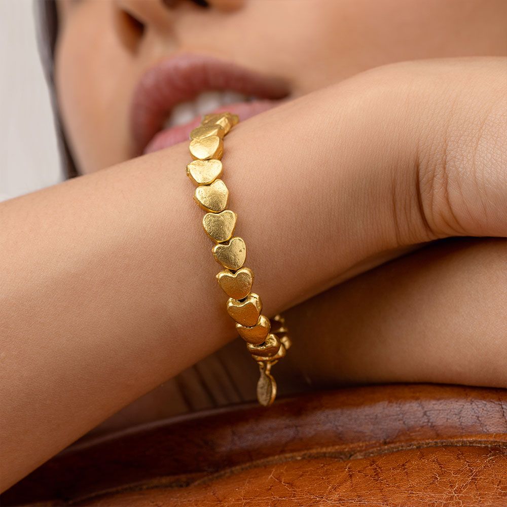 Bracciale elastico  Vestopazzo donna Cuori lisci