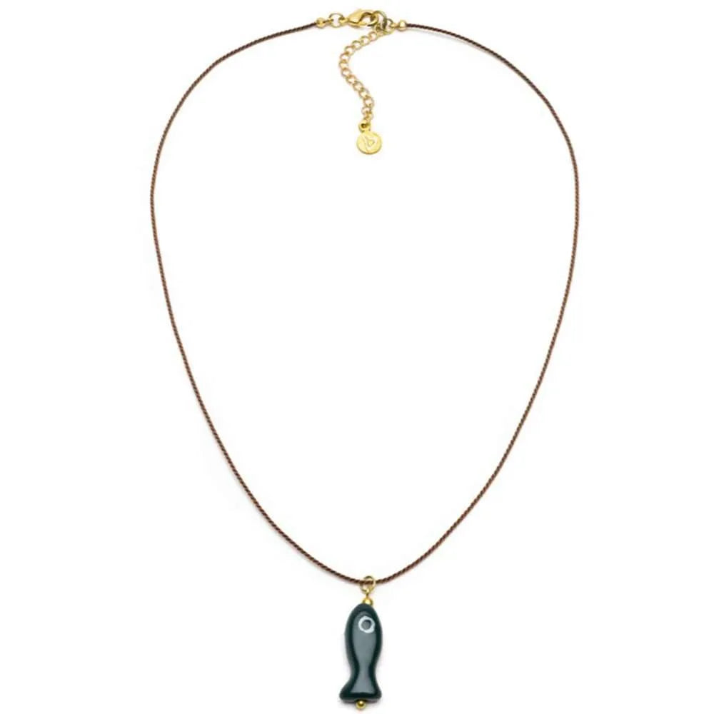 Collana Vestopazzo Coral pesciolino verde