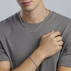 Bracciale Mabina uomo Catena bizantina
