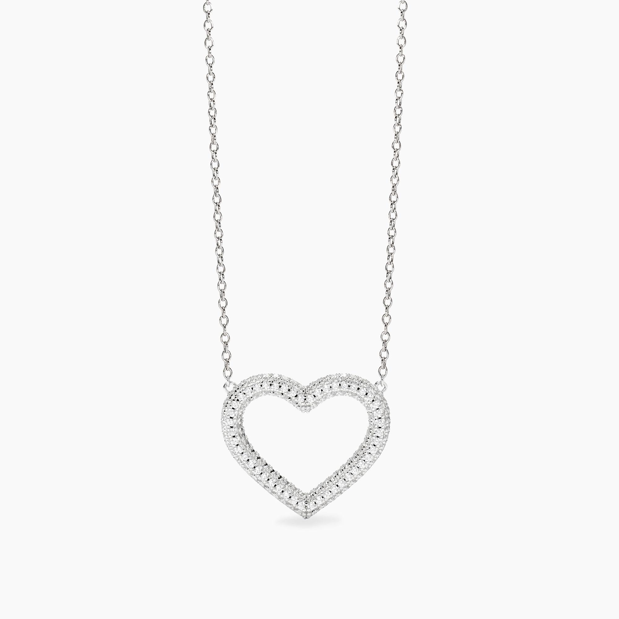 Collana Mabina donna Cuore e zirconi