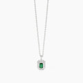 Collana Mabina donna Con smeraldo sintetico e zirconi