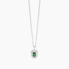 Collana Mabina donna Con smeraldo sintetico e zirconi