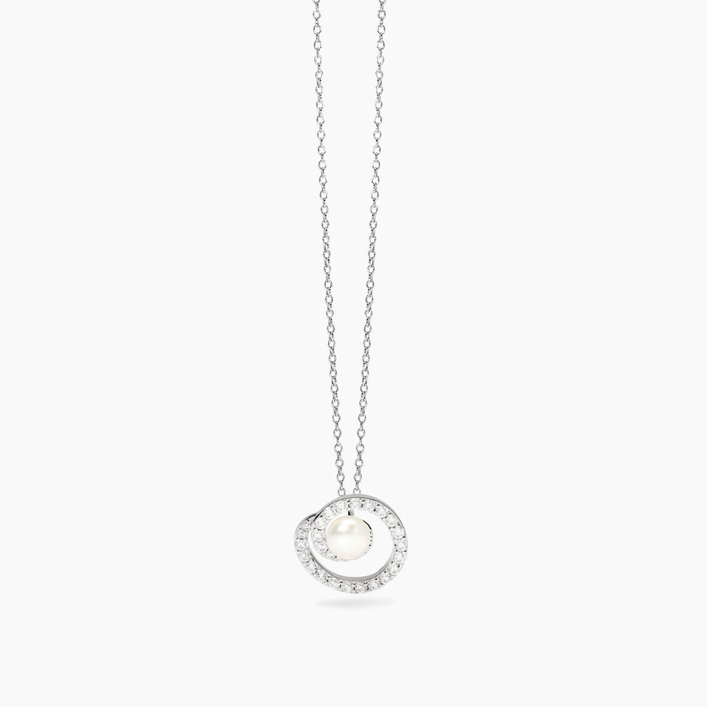 Collana Mabina donna Con pendente perla e zirconi