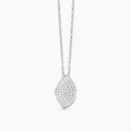 Collana Mabina donna Foglia in pavè di zirconi