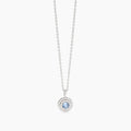 Collana Mabina donna Acquamarina sintetica e ziroconi