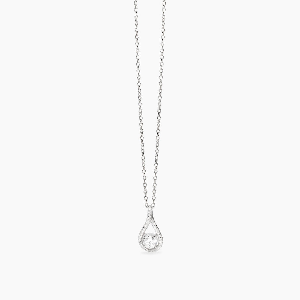 Collana Mabina donna Goccia pendente con zircoconi