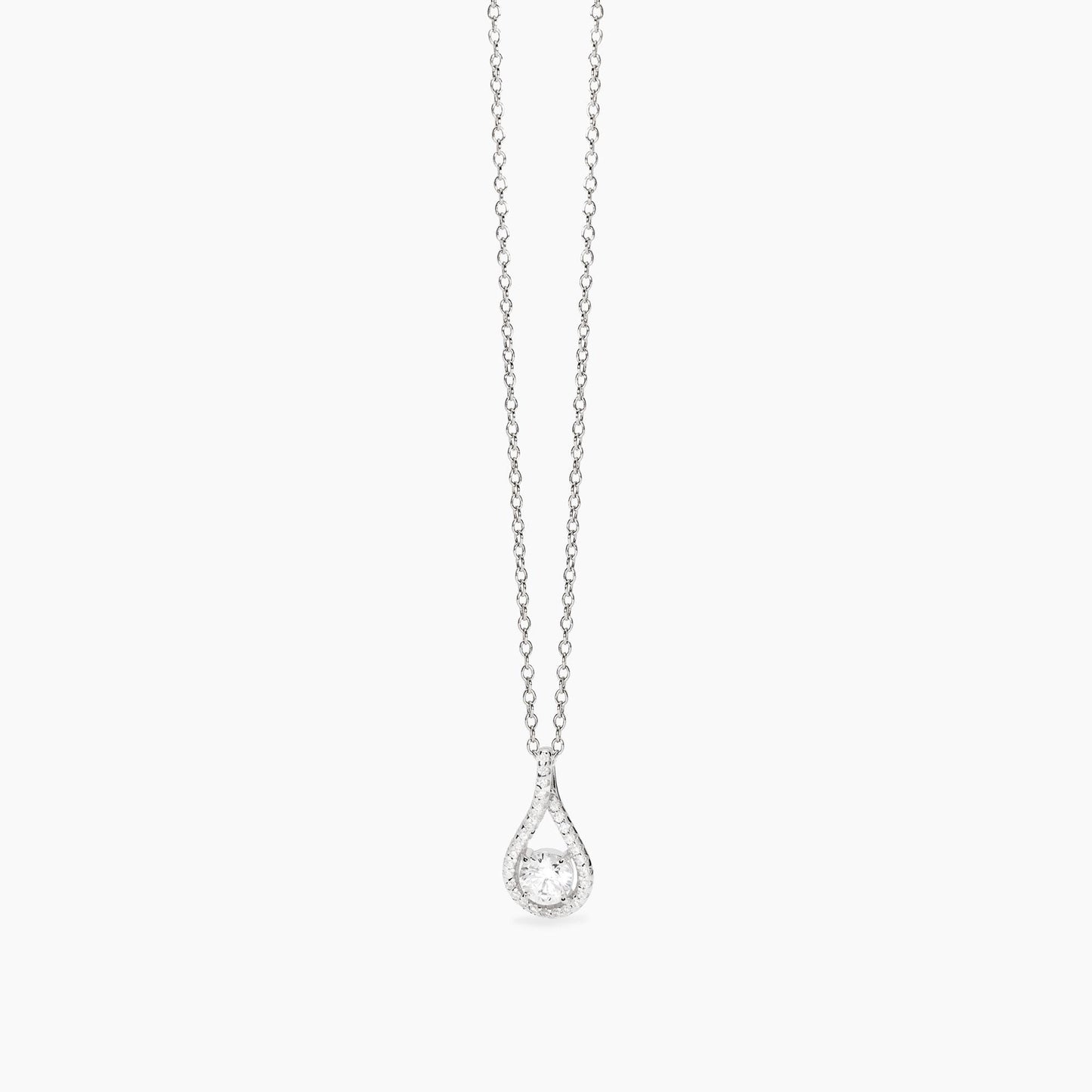 Collana Mabina donna Goccia pendente con zircoconi
