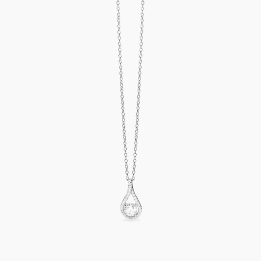 Collana Mabina donna Goccia pendente con zircoconi