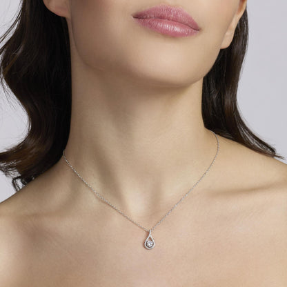 Collana Mabina donna Goccia pendente con zircoconi