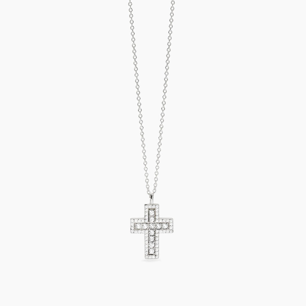 Collana Mabina donna Croce con zircoconi