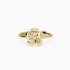 Anello Mabina donna Fiore bulinato gold